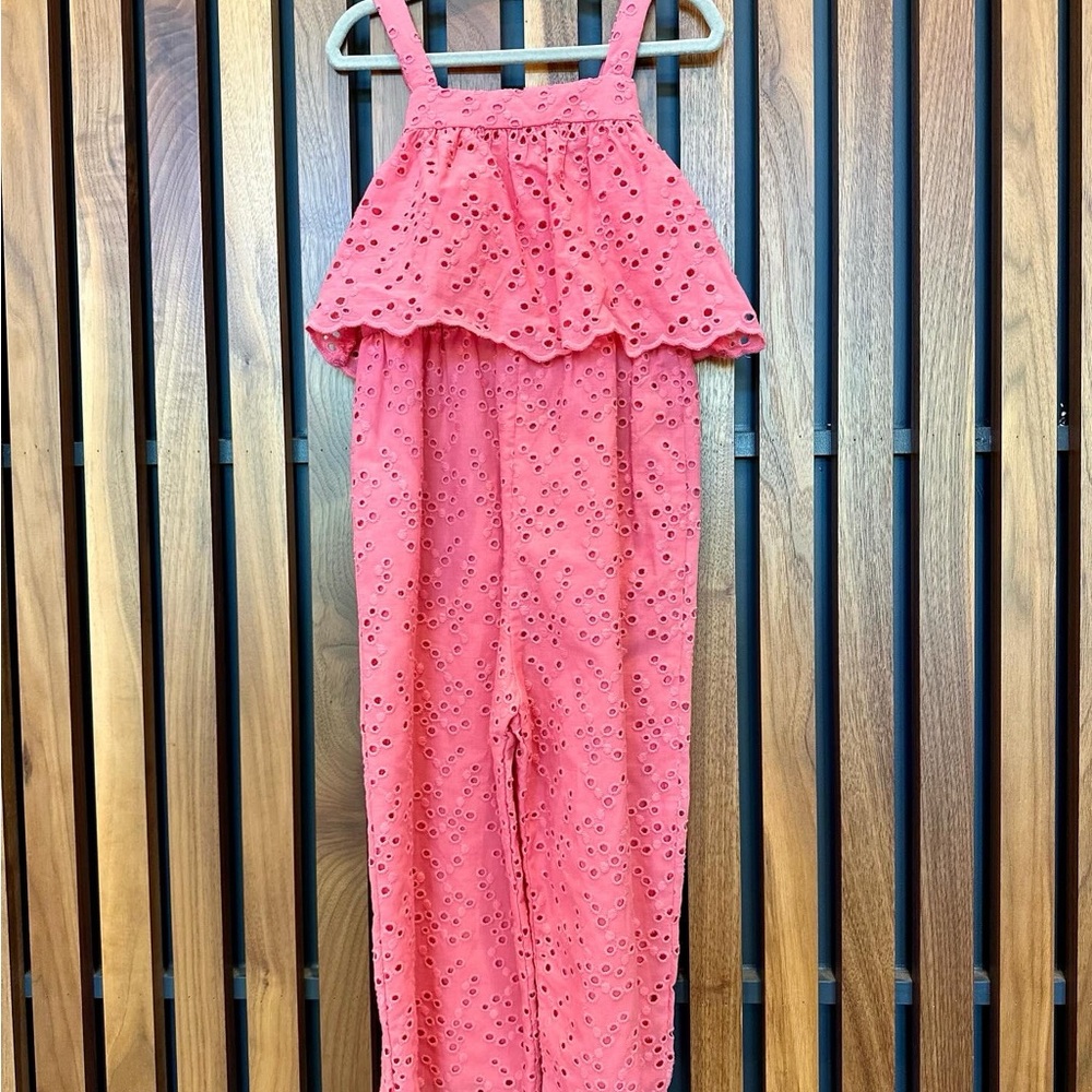 Zara Coral Eyelet Dress